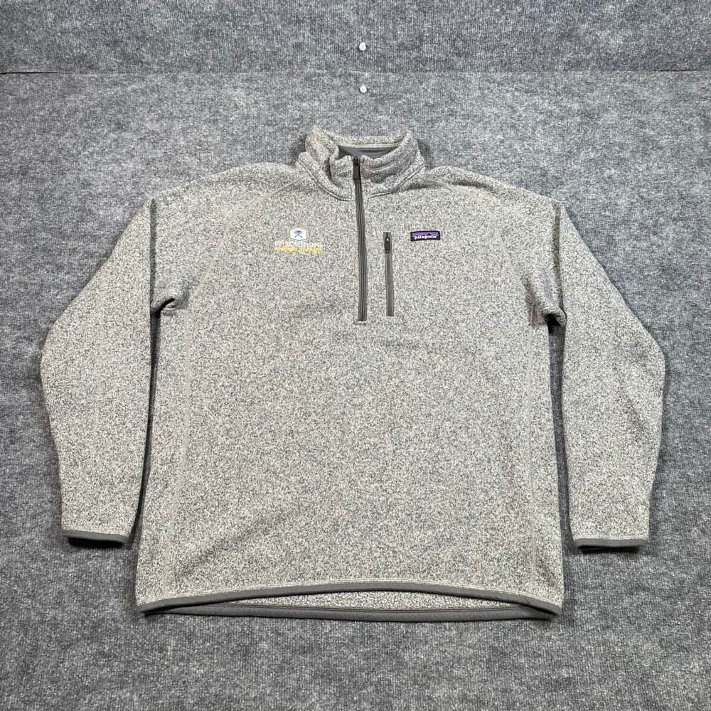 Patagonia Better Sweater 1/4 Zip Fleece Pullover Gray Mens XL 25522FA18